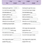 Jingle Bells Worksheet Fill In The Blanks Super Simple