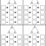 Math Worksheets Fact Families 101 Printable