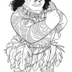 Maui From Moana Coloring Page Free Printable Coloring Pages For Kids