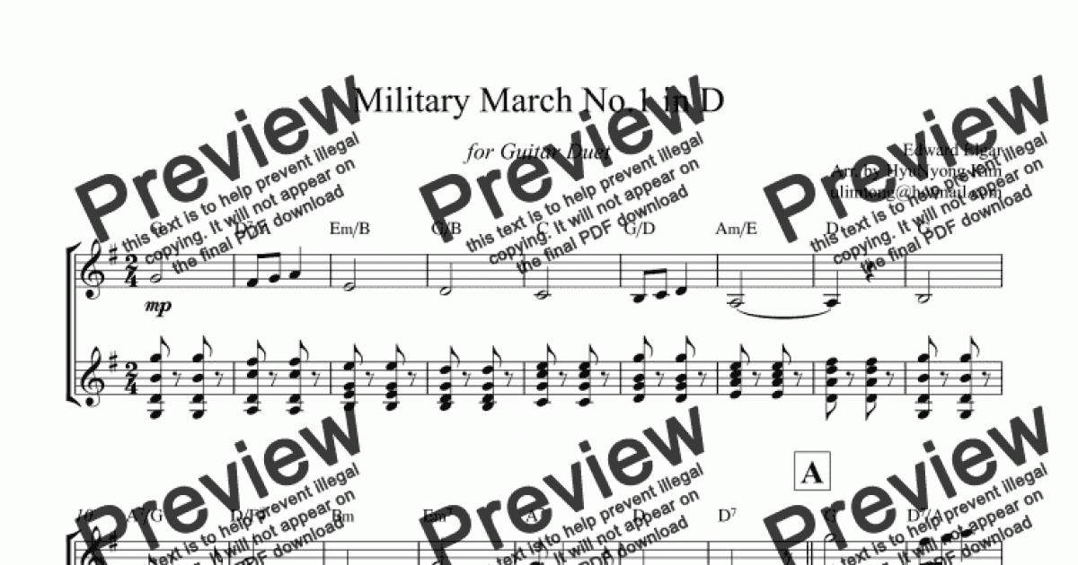 Military March No 1 In D Download Sheet Music PDF File