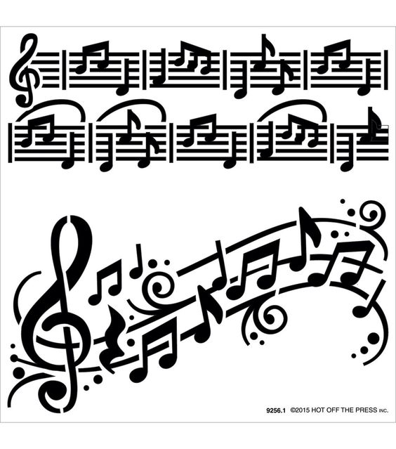 Music Note Stencils ClipArt Best