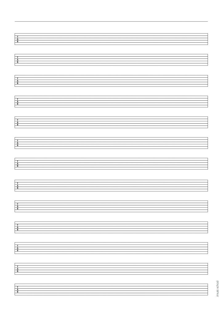 Music Sheet Free Blank Music Paper Tablatures Blank Chord Charts