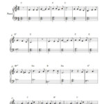 O Holy Night easy Version Sheet Music For Piano Christmas Piano