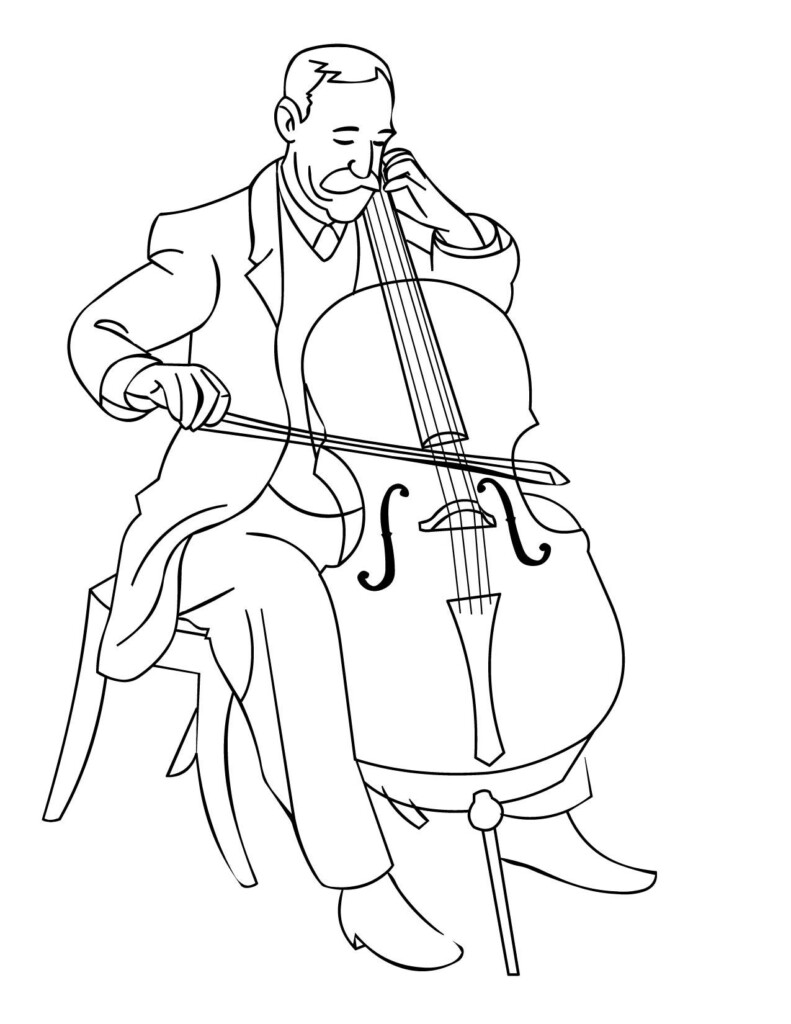 Orchestra Coloring Page At GetColorings Free Printable Colorings 