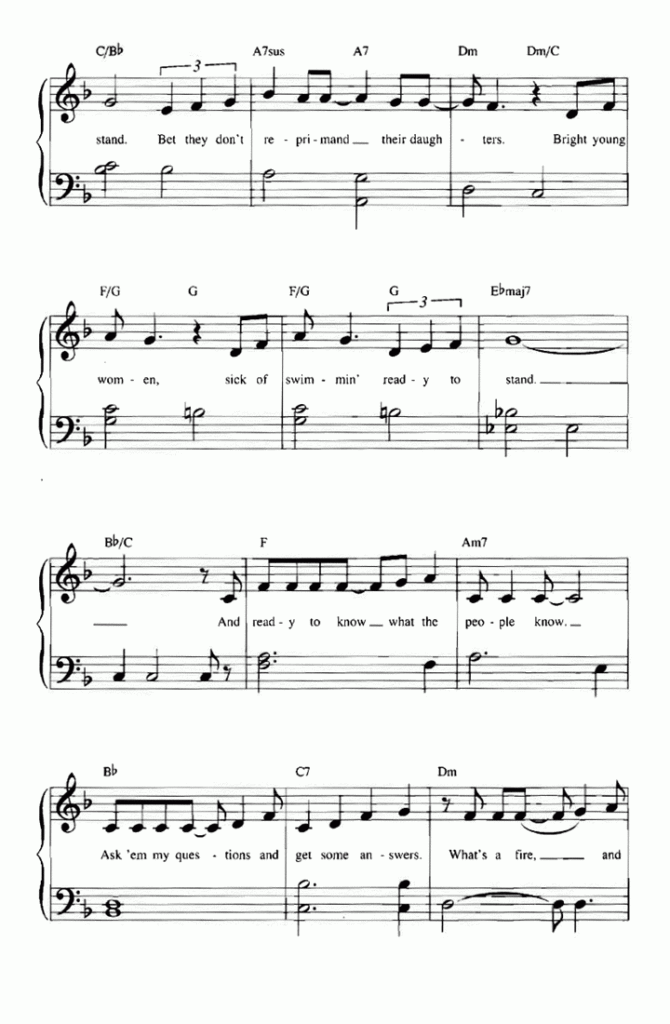 PART OF YOUR WORLD Easy Piano Sheet Music Easy Sheet Music