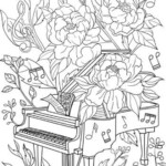 Piano Coloring Pages Coloring Home