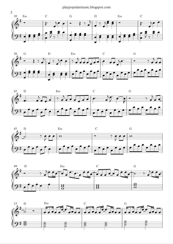 Pin By Edison Haizz On Faded Alan Walker Piano Sheet Music Free 