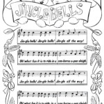 Printable Christmas Coloring Page Jingle Bells The Graphics Fairy