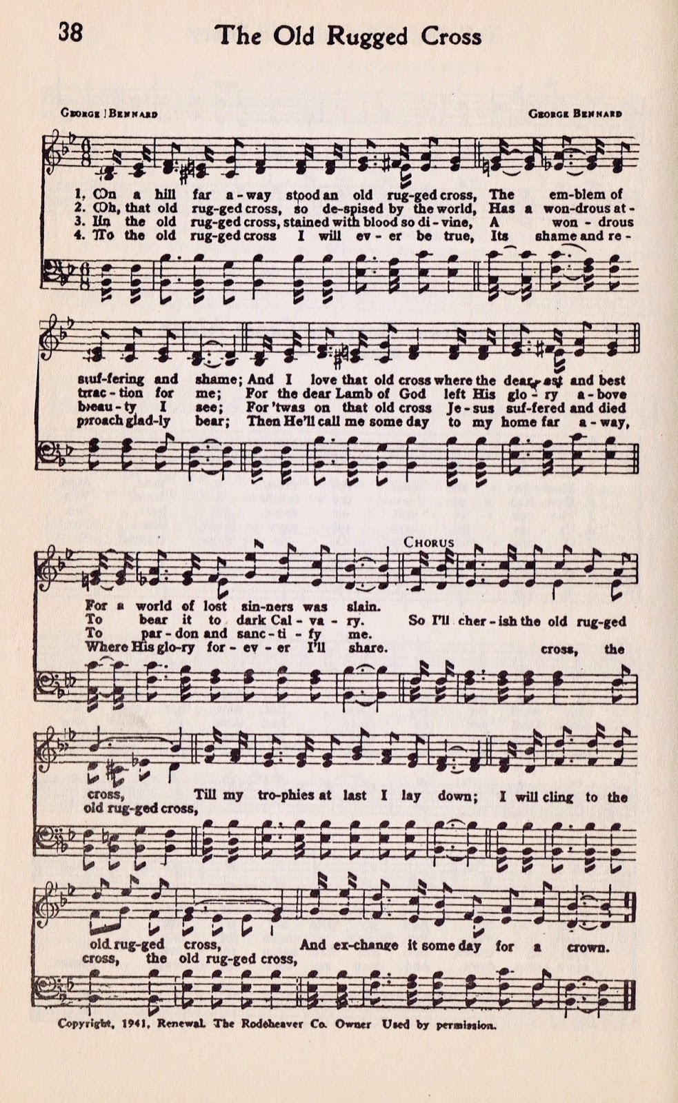 Printable Hymn Book Page The Old Rugged Cross Knick Of Time