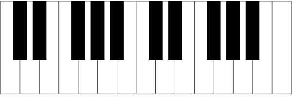 Printable Piano Keys EPrintableCalendars