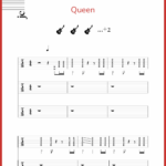 Queen Hammer To Fall Guitar And Bass Sheet Music Jellynote