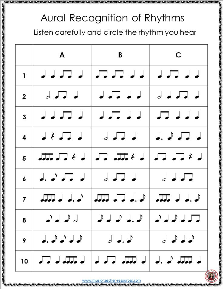 Rhythm Free Music Worksheets Just One Of The Sheets Available In 