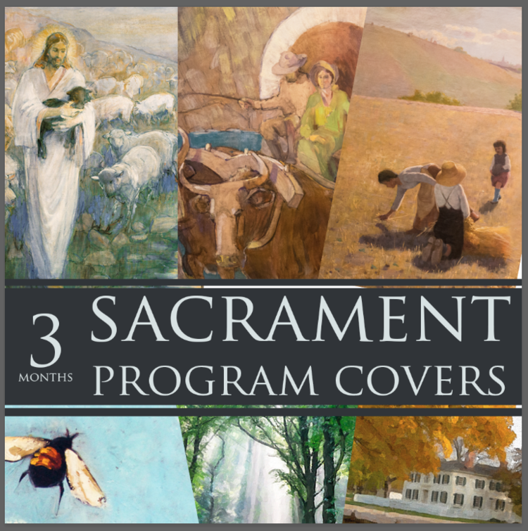 Sacrament Program Covers 30 Designs Download FREE Latter Day Saint 