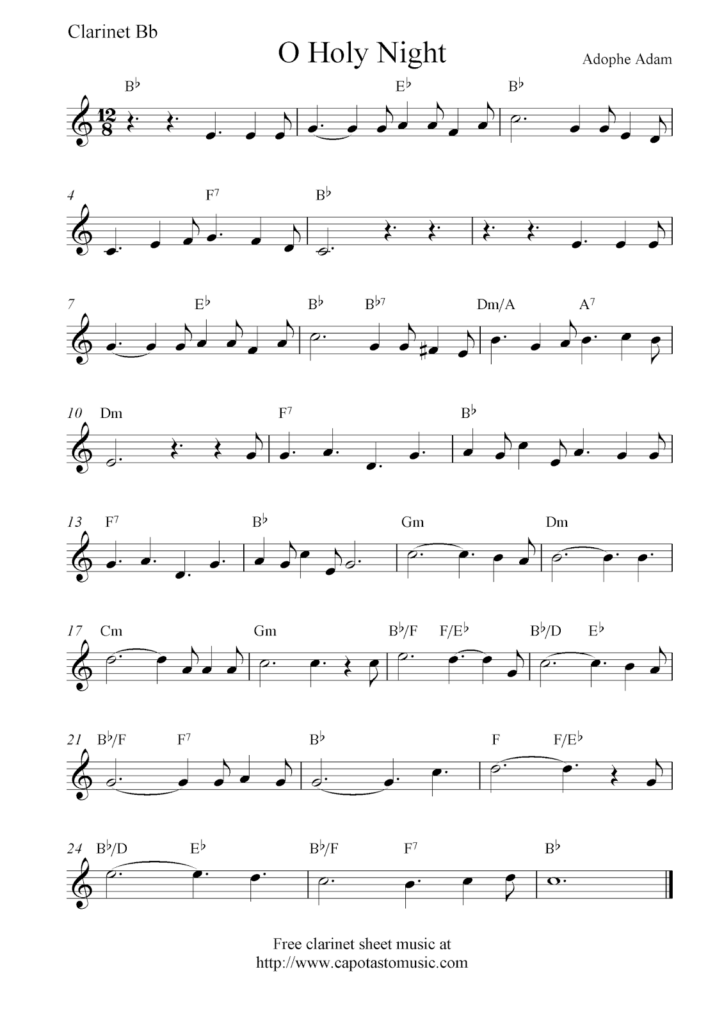 Search Results For Beginner Clarinet Sheet Music Jingle Bells 