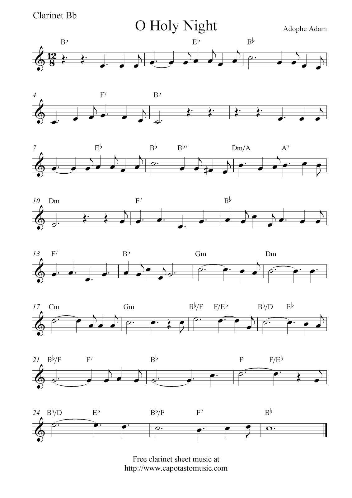 Search Results For Beginner Clarinet Sheet Music Jingle Bells 