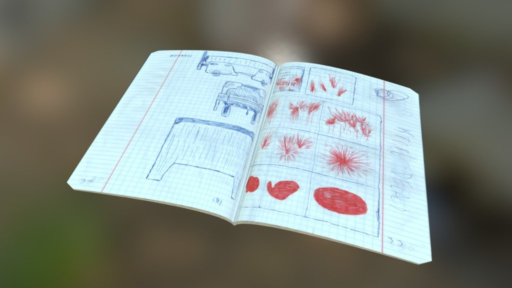 Secret Notebook From Paper Hospital Map Download Free 3D Model By Neo 