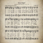 Silent Night Christmas Hymn Print Sheet Music Art Hymn Art Etsy