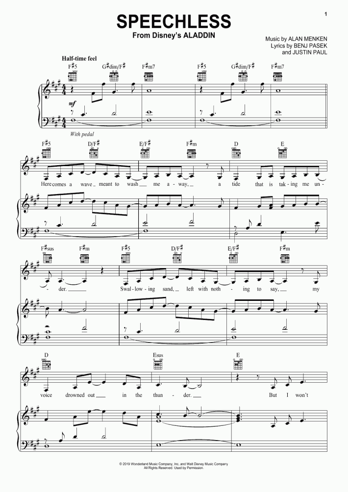 Speechless Piano Sheet Music OnlinePianist