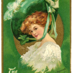 St Patrick s Day Picture Lady With Large Hat The Graphics Fairy