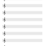 Staff Treble Clef Music Paper Free Download