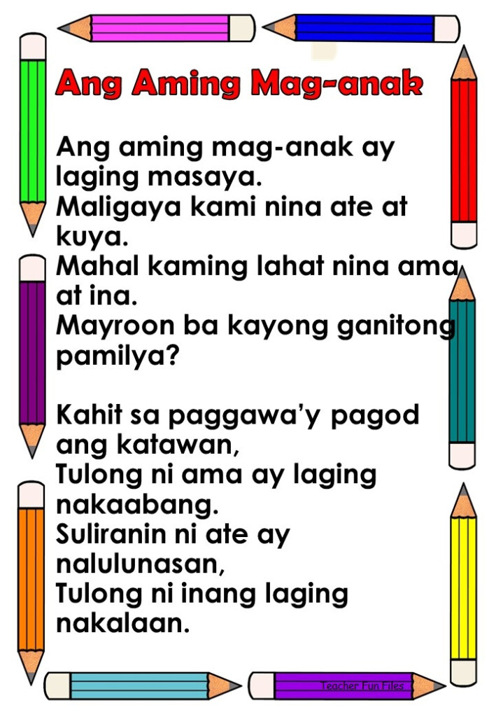 Teacher Fun Files Tagalog Reading Passages 16