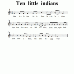 Ten Little Indians Sheet Music For Recorder 8notes