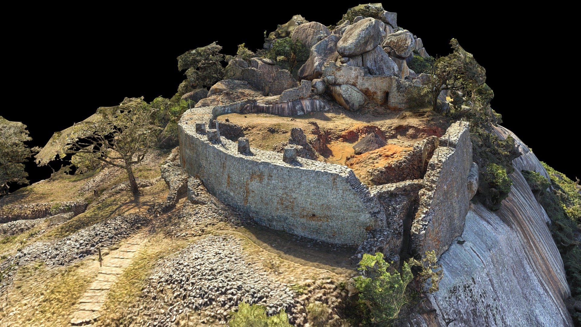 The Hill Complex Great Zimbabwe 3D Model By Zamani Project 