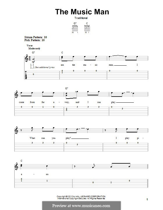 The Music Man By Folklore Sheet Music On MusicaNeo