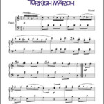 Turkish March Mozart Sheet Music For Piano Digital Print Http