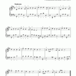 Very Easy Christmas Piano Sheet Music Songs Printable PDF For