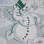 Vintage FROSTY The Snowman Christmas Piano Sheet Music Beginners