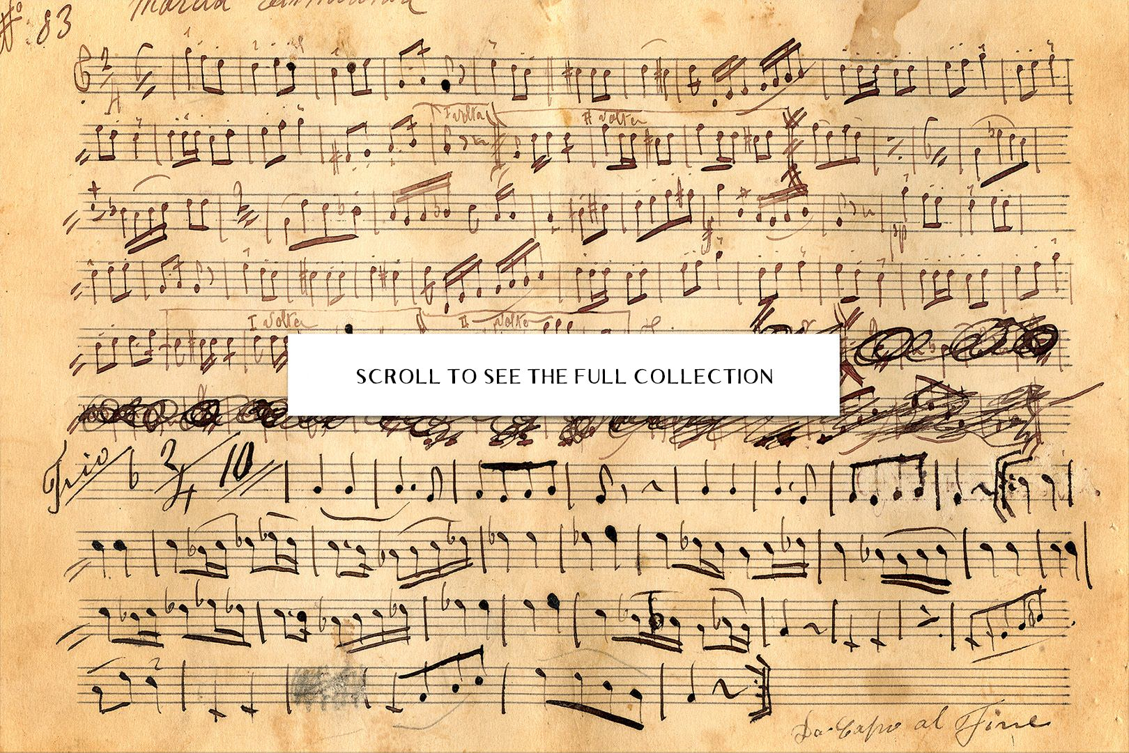 Vintage Sheet Music Textures Tom Chalky