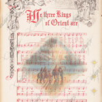 We Three Kings Printable Vintage Christmas Sheet Music