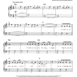 Weeknd Blinding Lights easy Sheet Music For Piano Solo PDF