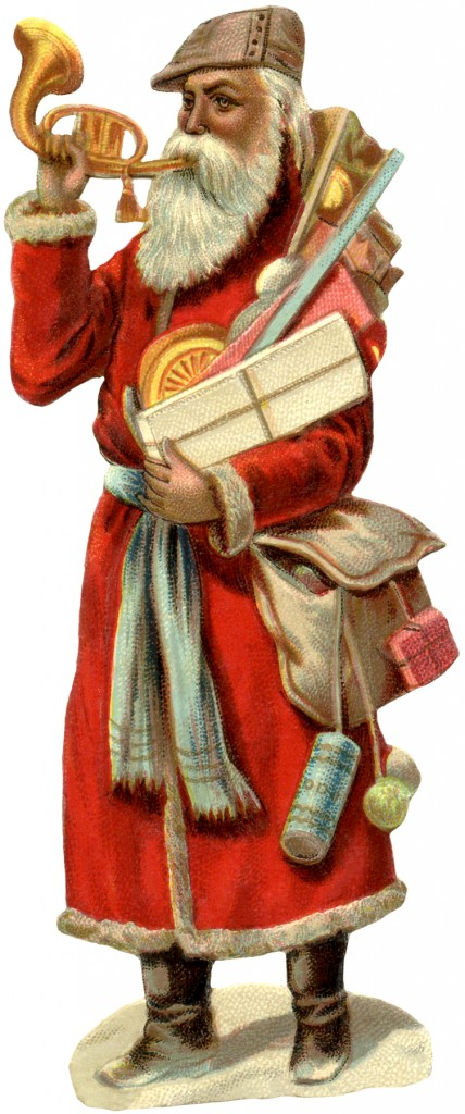 Wonderful Victorian Santa Image The Graphics Fairy