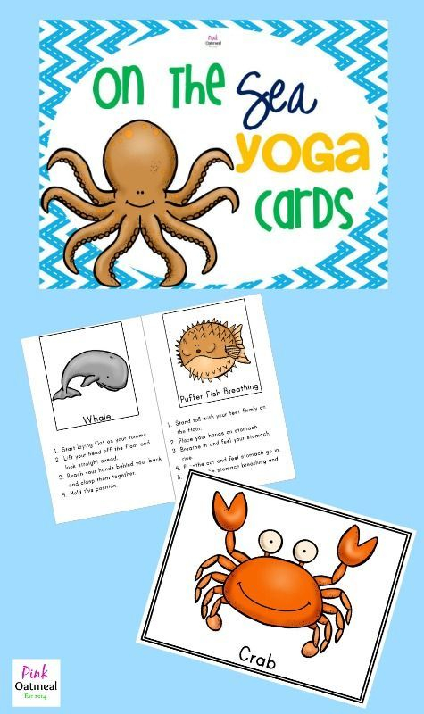 Yoga Cards On The Sea Sea Activities Ocean Theme Preschool Ocean 